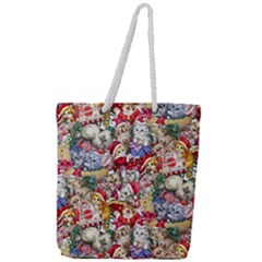 Full Print Rope Handle Tote (Large) 