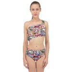 Pattern Kitten Christmas Spliced Up Two Piece Swimsuit