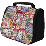 Pattern Kitten Christmas Full Print Travel Pouch (Big)