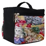 Pattern Kitten Christmas Make Up Travel Bag (Small)