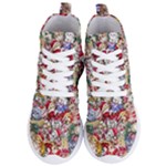 Pattern Kitten Christmas Women s Lightweight High Top Sneakers