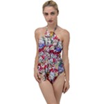 Pattern Kitten Christmas Go with the Flow One Piece Swimsuit