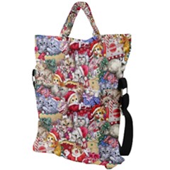 Fold Over Handle Tote Bag 