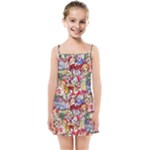 Pattern Kitten Christmas Kids  Summer Sun Dress