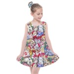 Pattern Kitten Christmas Kids  Summer Dress