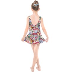 Kids  Skater Dress Swimsuit 