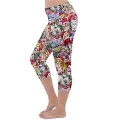 Lightweight Velour Capri Yoga Leggings 