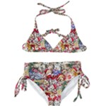 Pattern Kitten Christmas Kids  Classic Bikini Set