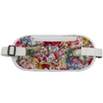 Pattern Kitten Christmas Rounded Waist Pouch