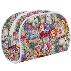 Pattern Kitten Christmas Make Up Case (Large) from ArtsNow.com