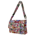 Pattern Kitten Christmas Full Print Messenger Bag (M)