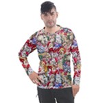 Pattern Kitten Christmas Men s Pique Long Sleeve T-Shirt