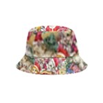 Pattern Kitten Christmas Bucket Hat (Kids)