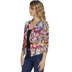 Women s Casual 3/4 Sleeve Spring Jacket 