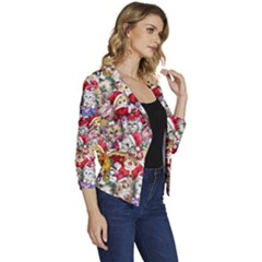 Women s Casual 3/4 Sleeve Spring Jacket 