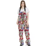 Pattern Kitten Christmas Women s Front Zip Ski And Snowboard Bib Pants