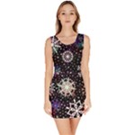 Shiny Winter Snowflake Abstract Christmas Cold Crystal December Bodycon Dress