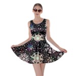 Shiny Winter Snowflake Abstract Christmas Cold Crystal December Skater Dress