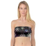 Shiny Winter Snowflake Abstract Christmas Cold Crystal December Bandeau Top