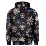 Shiny Winter Snowflake Abstract Christmas Cold Crystal December Men s Core Hoodie