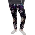 Shiny Winter Snowflake Abstract Christmas Cold Crystal December Men s Jogger Sweatpants