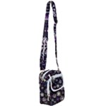 Shiny Winter Snowflake Abstract Christmas Cold Crystal December Shoulder Strap Belt Bag