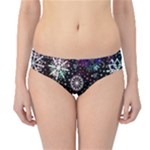 Shiny Winter Snowflake Abstract Christmas Cold Crystal December Hipster Bikini Bottoms