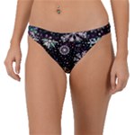 Shiny Winter Snowflake Abstract Christmas Cold Crystal December Band Bikini Bottoms