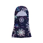 Shiny Winter Snowflake Abstract Christmas Cold Crystal December Adjustable Balaclava Face Mask