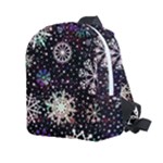 Shiny Winter Snowflake Abstract Christmas Cold Crystal December Kids  Age 2-4 Lightweight Preschool Backpack