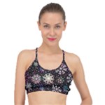 Shiny Winter Snowflake Abstract Christmas Cold Crystal December Basic Training Sports Bra