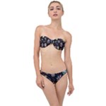 Shiny Winter Snowflake Abstract Christmas Cold Crystal December Classic Bandeau Bikini Set