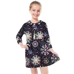 Kids  Quarter Sleeve Shirt Dress 