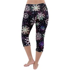 Lightweight Velour Capri Yoga Leggings 