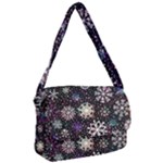 Shiny Winter Snowflake Abstract Christmas Cold Crystal December Courier Bag