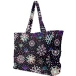 Shiny Winter Snowflake Abstract Christmas Cold Crystal December Simple Shoulder Bag