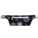 Shiny Winter Snowflake Abstract Christmas Cold Crystal December Active Waist Bag