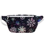 Shiny Winter Snowflake Abstract Christmas Cold Crystal December Waist Bag 