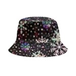 Shiny Winter Snowflake Abstract Christmas Cold Crystal December Bucket Hat