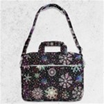 Shiny Winter Snowflake Abstract Christmas Cold Crystal December MacBook Pro 13  Shoulder Laptop Bag 