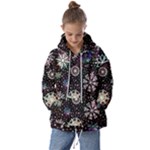 Shiny Winter Snowflake Abstract Christmas Cold Crystal December Kids  Oversized Hoodie