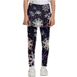 Shiny Winter Snowflake Abstract Christmas Cold Crystal December Kids  Skirted Pants