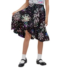 Kids  Ruffle Flared Wrap Midi Skirt 