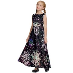 Kids  Satin Sleeveless Maxi Dress 