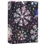 Shiny Winter Snowflake Abstract Christmas Cold Crystal December Playing Cards Single Design (Rectangle) with Custom Box