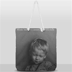 Full Print Rope Handle Tote (Large) 