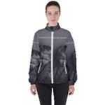 Feel of music Women s High Neck Windbreaker