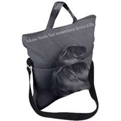 Fold Over Handle Tote Bag 