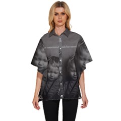 Women s Batwing Button Up Shirt 