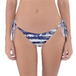 Metallic Rhythm Print Reversible Bikini Bottoms